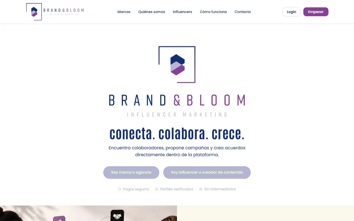 Captura del proyecto Brand&Bloom