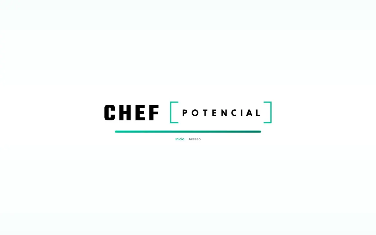 Captura del proyecto Chef Potencial
